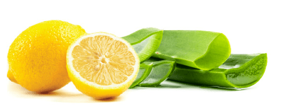 Aloe Vera and Lemon Juice