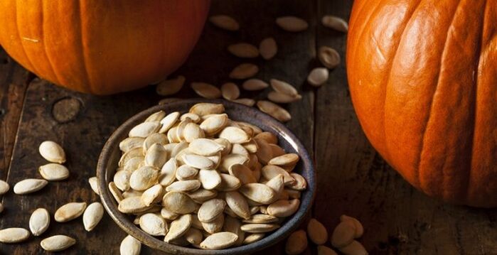 Pumpkin seeds remove parasites from the body
